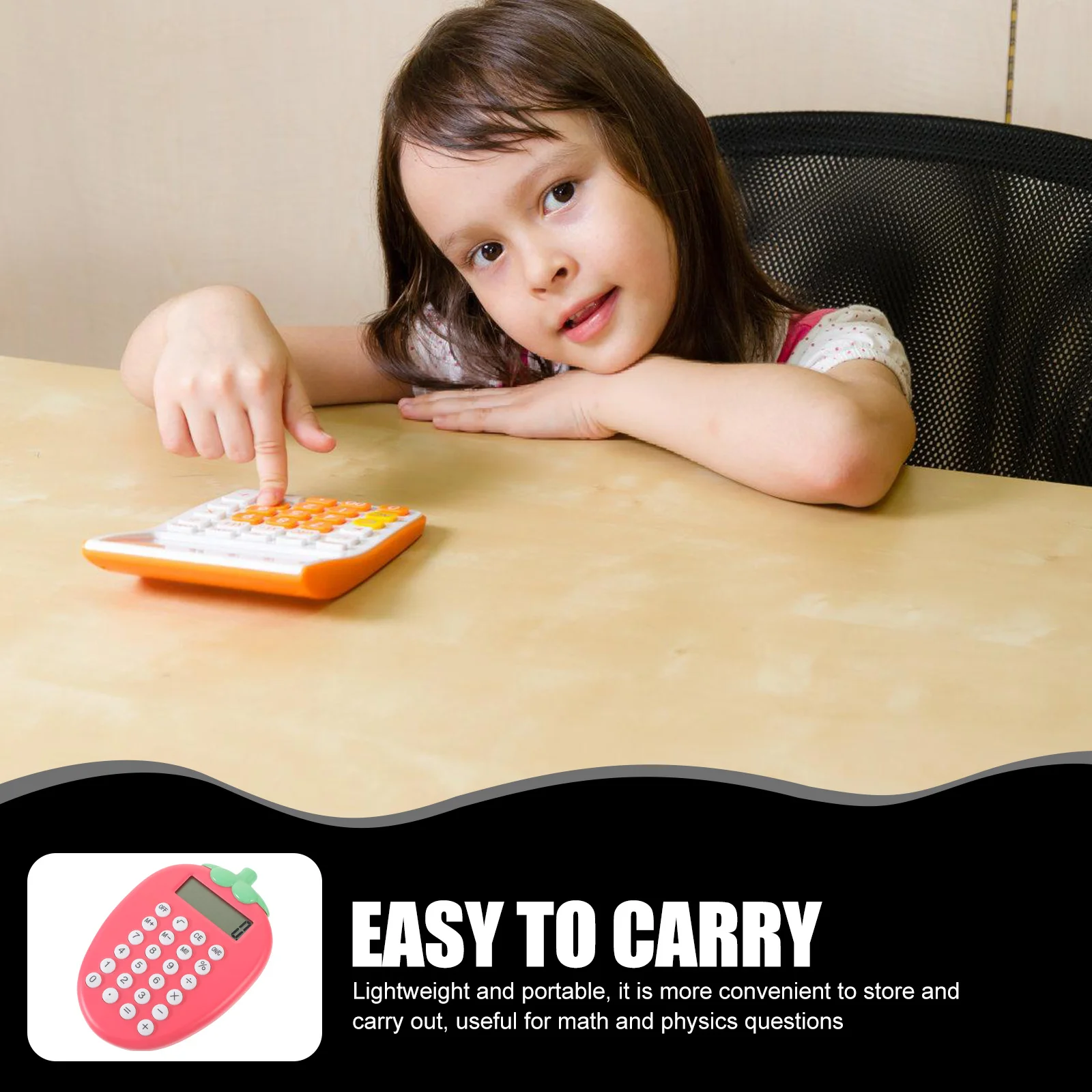 آلة حاسبة إلكترونية محمولة خفيفة الوزن تعمل بالطاقة الشمسية لفيزياء الرياضيات آلات حاسبة صغيرة مريحة أداة حاسبة الجيب #1