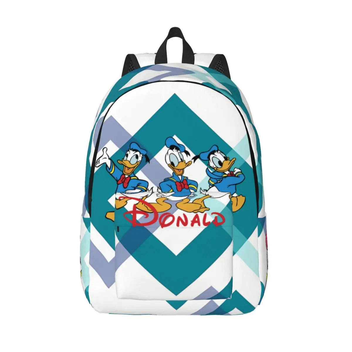 

Book Pack Disney Zipper Closure Donald Duck College Student For Gifts Light Daypack Picnic