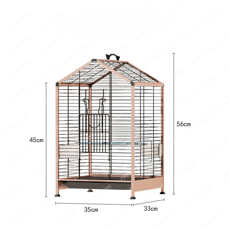 Bird Cage Parrot Cage Clothes Portable Xuanfeng Large Bird Cage Villa Budgerigar Easy Installation Splash-Proof Bird Cage