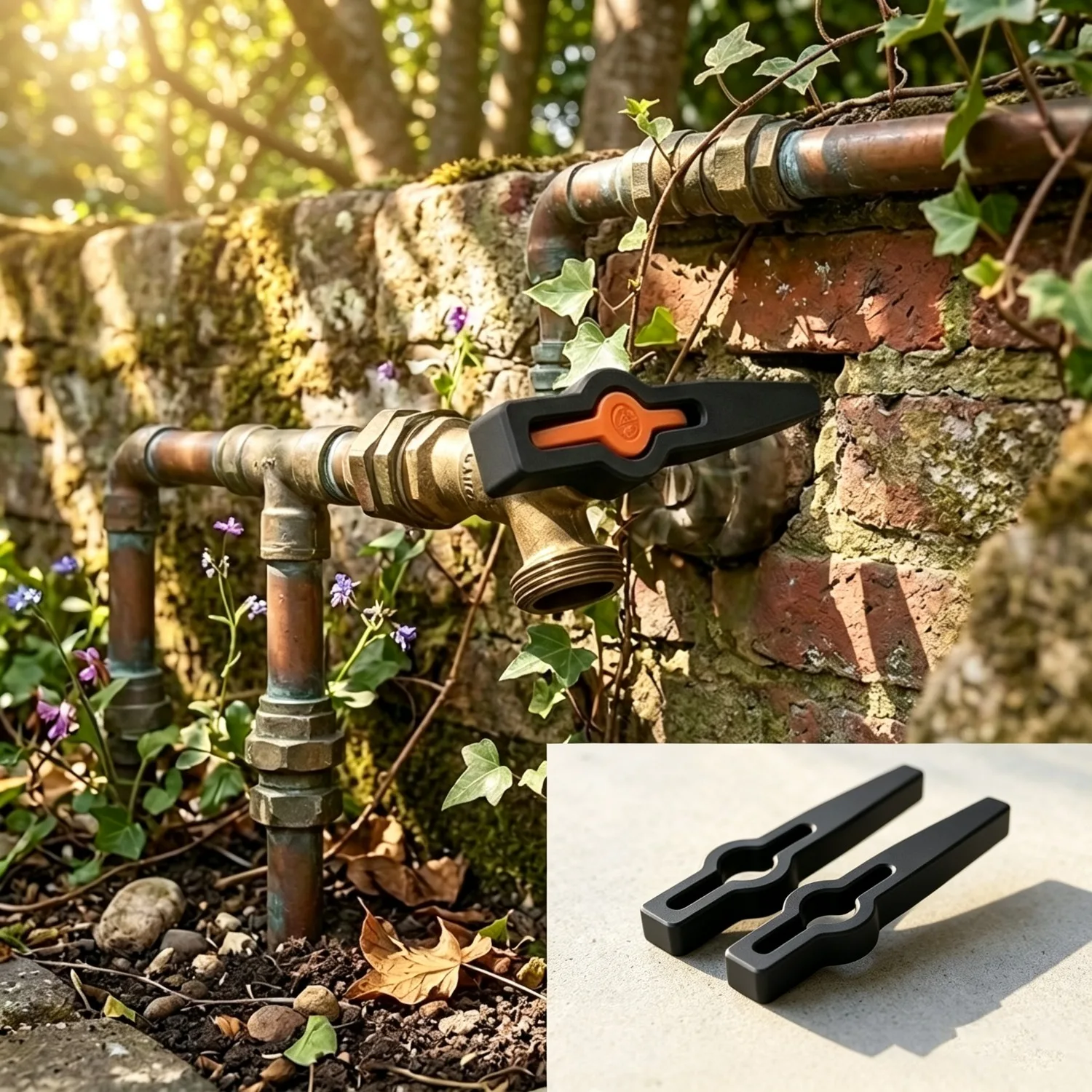 2Pcs Pipe Ball Valve Replacement Handle, User‑Friendly Valve Lever for Drinking Water Pipeline Valve Repair