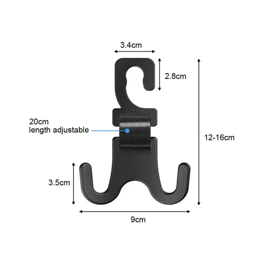 1x крючок для стайлинга велосипеда и автомобиля, вешалка для подголовника автомобиля, вешалка для хранения на сиденье автомобиля, крючок, универсальный инструмент для полки в салоне автомобиля