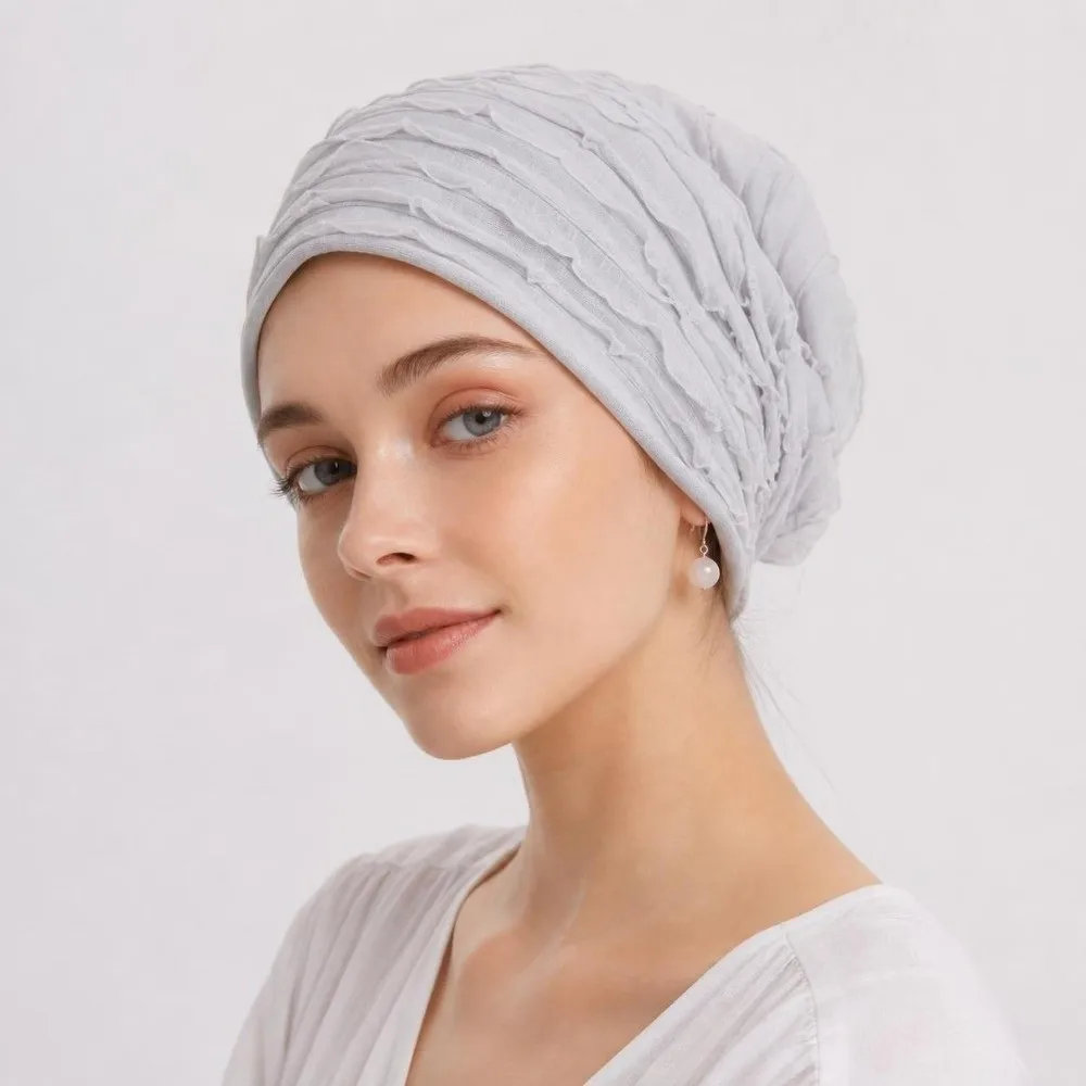 Lightweight Slouchy Beanie Hat Lace Mesh Air Conditioner Protection Breathable Lace Hat Overhead Soft Sun Protection Hat