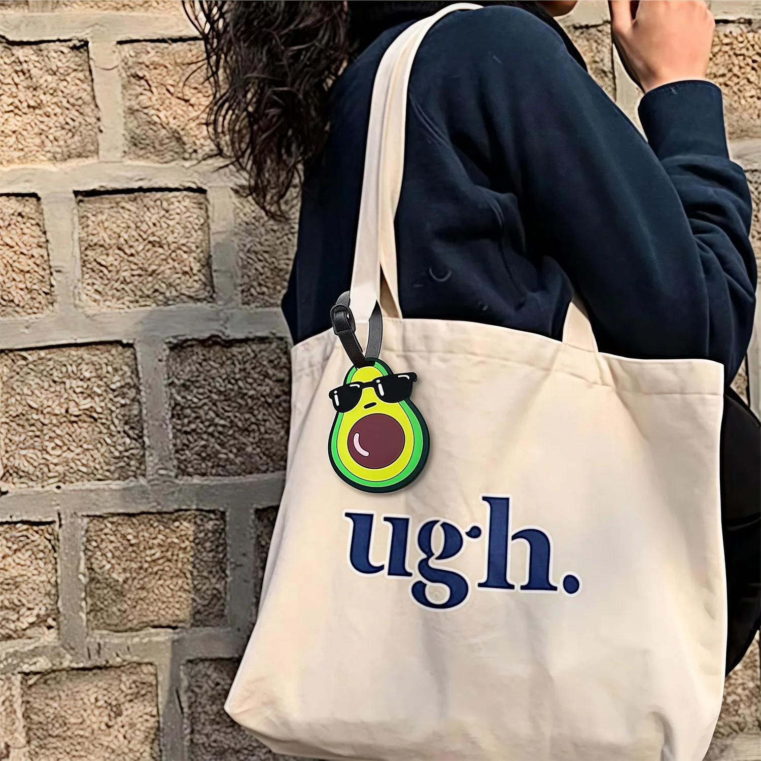 علامة الأمتعة المصنوعة من السيليكون الأفوكادو الرائعة - معرف الفاكهة الممتع لحقائب السفر (للجنسين) FU