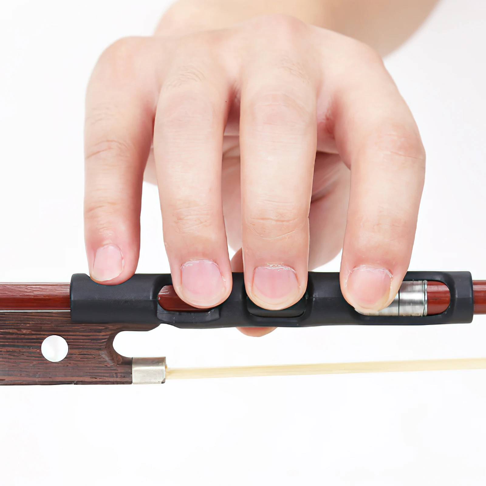 

Violin Bow Grip Corrector 1/8-1/10 Rubber For Beginner Adults Ergonomic Design Comfortable Hold Violin Posture
