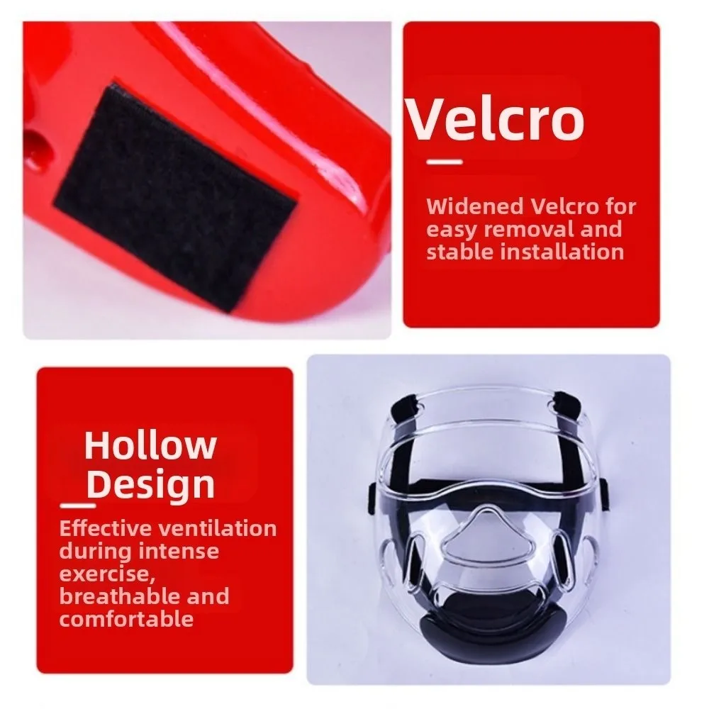 Head Protection Taekwondo Helmet Gear S/M/L Portable Muay Thai Helmet Seamless One-Time Molding Karate Helmet Fitness