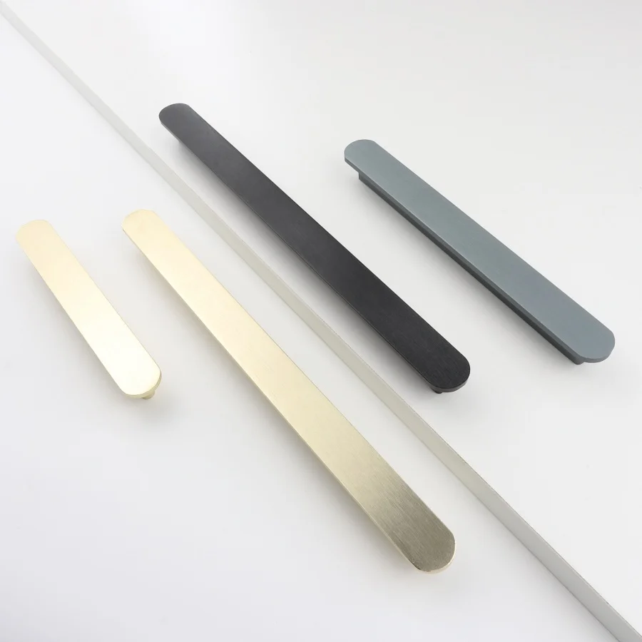 

Ручки для мебели YuanQiang, ручка для шкафа, черный и золотой комод, Т-образный стержень, алюминиевый сплав, кухонная ручка для ящика