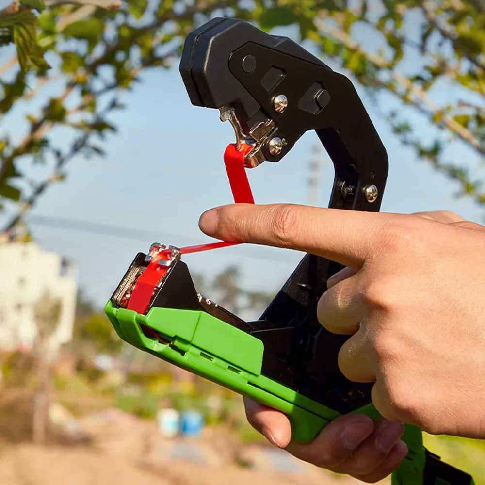 2025年プロ仕様 つる結束機 調整可能な張力付き ぶどう・トマト・きゅうり植物用 ガーデン結束ツール