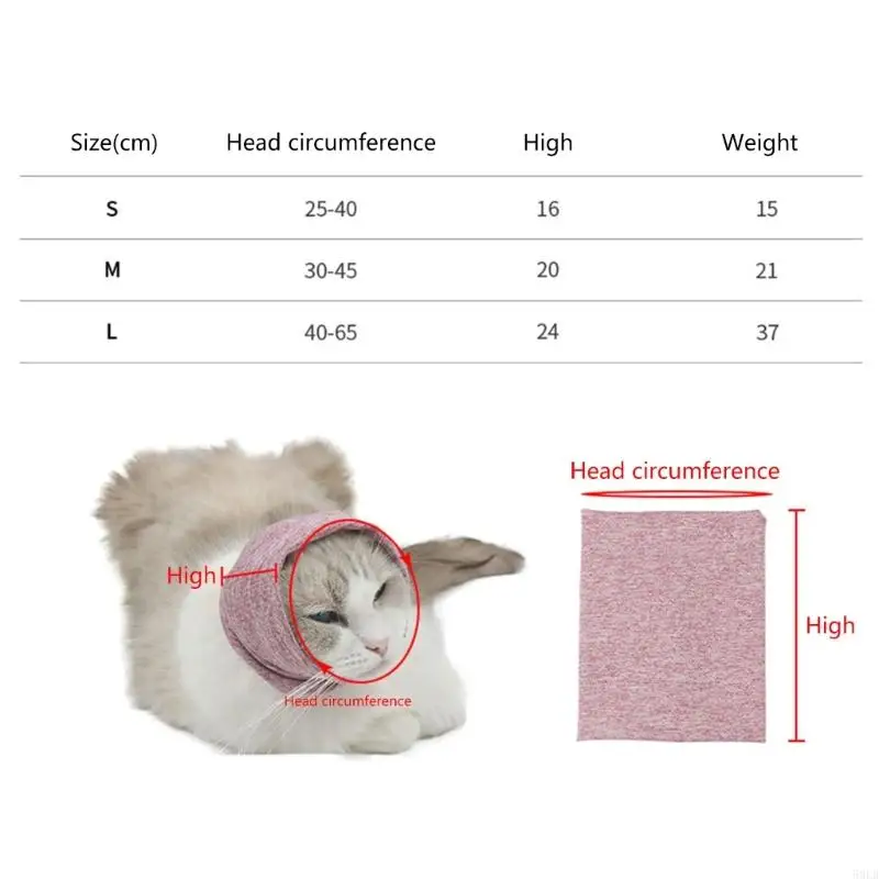 50 фунтов собаки Snood Dog Neck и уши теплые защиты шумоподавления для фейерверка