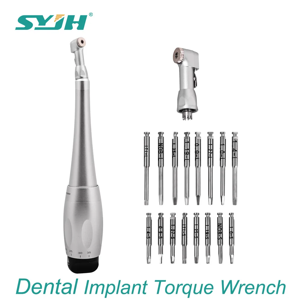 SYJH Dental Implant Universal Torque Wrench Handpiece Screwdriver Prosthetic Kit For Implant Surgery Dentistry Repair Tools