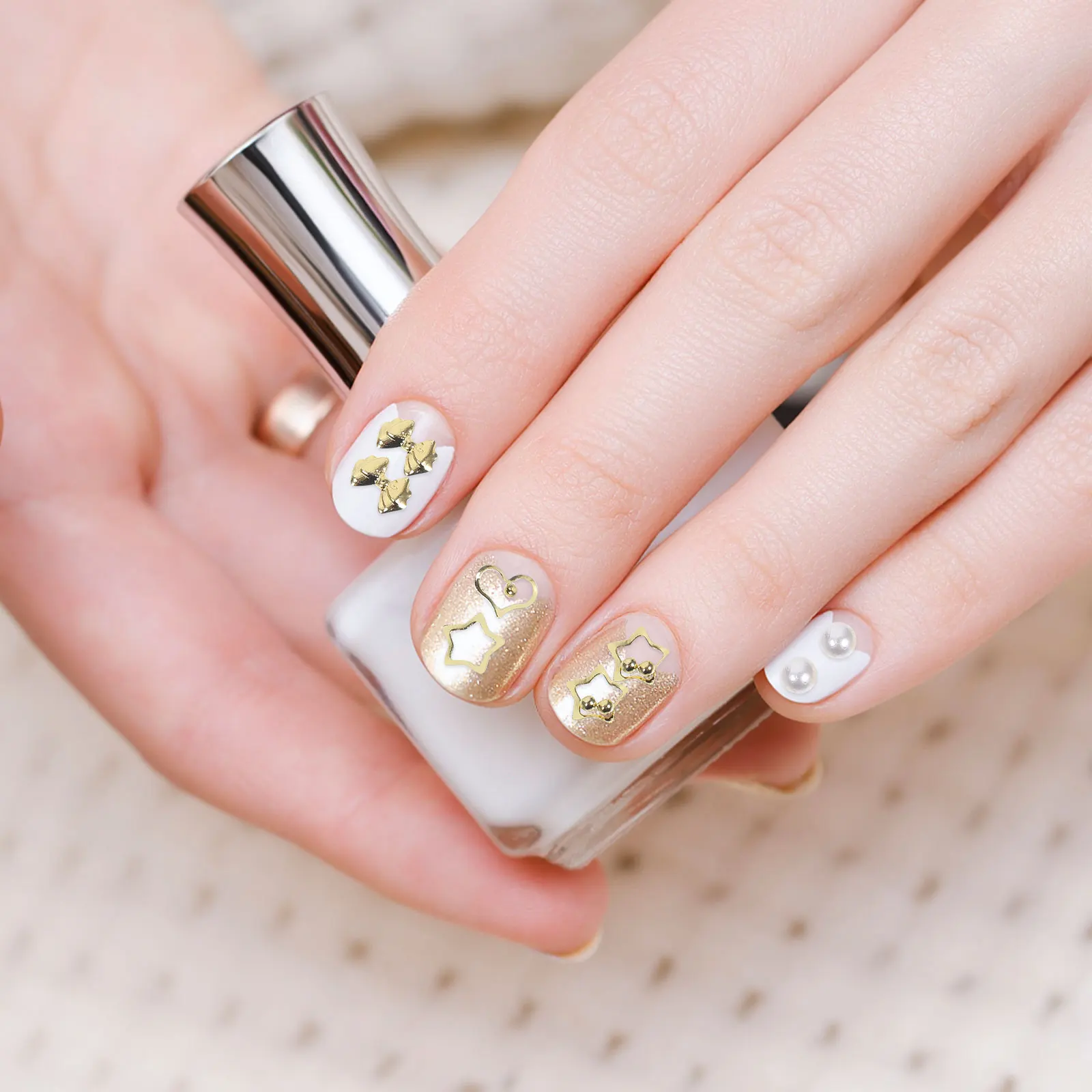 

Nail Art Flakes Premium Alloy Manicure Decor For Natural Fake Nails Diy Nail Art Supplies Shining Design Home Salon Use