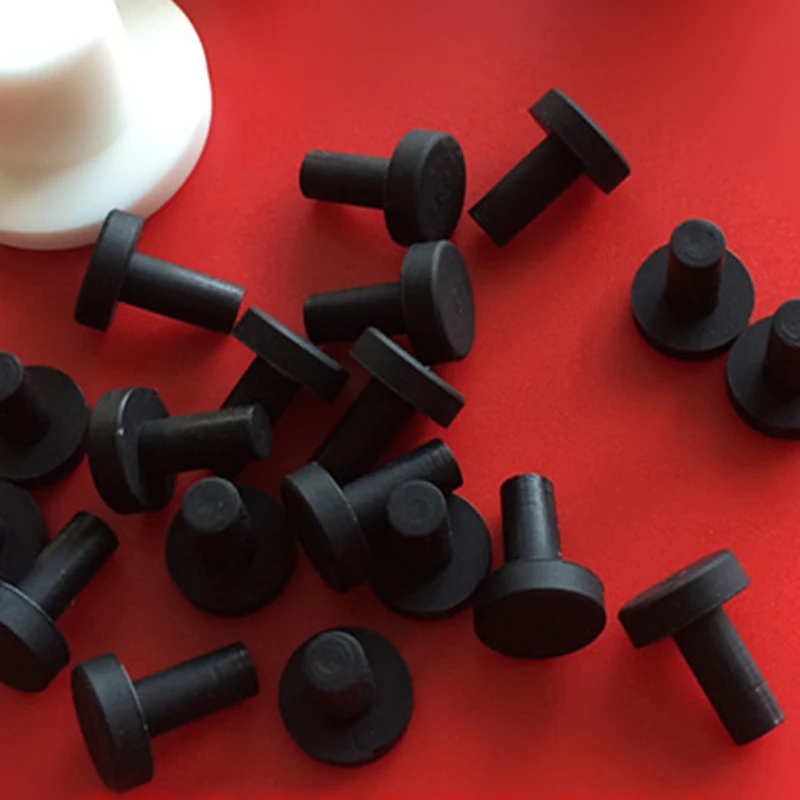 1/2/5/10-100pcs 3-15mm Black High-Temperature Resistant Silicone Plug Soft Sealing Plug Screw Hole Nut Cover T-shaped Hole Plug