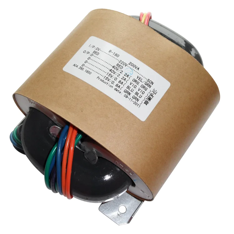 

R Type Power Transformer 200W Dual 40V + Dual 15V R Cow Audio Transformer Copper Wire Garden Tools