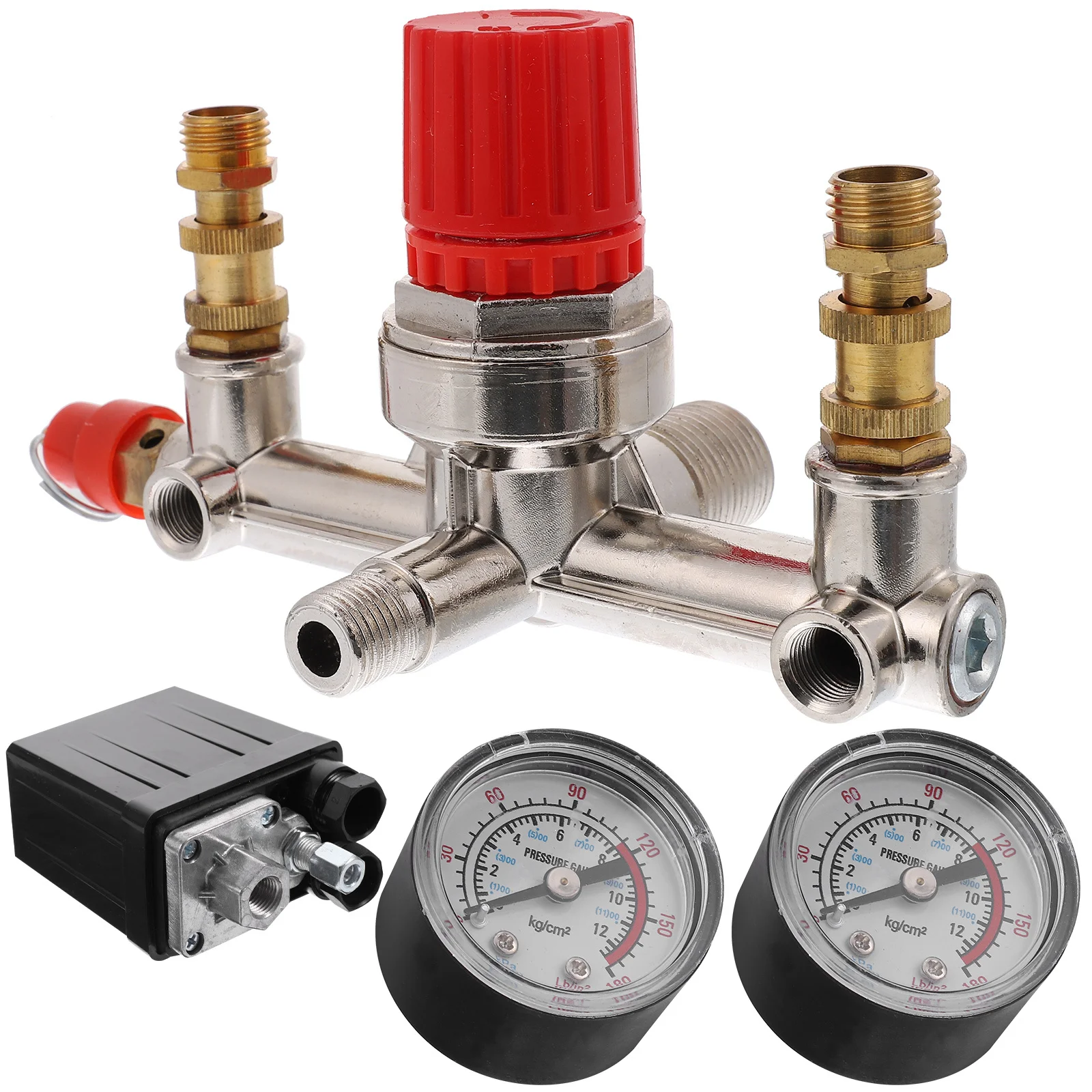 

175psi Pressure Control Switch Mini Air Compressor Easy Install Power Saving Air Pressure Regulator Gauge