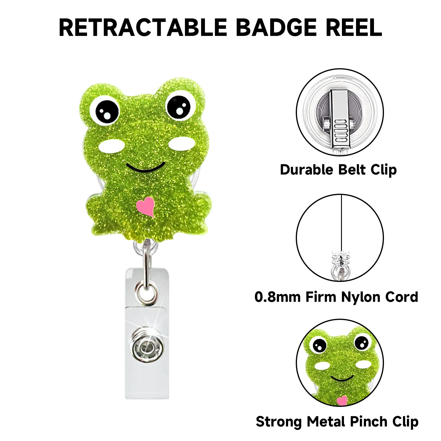 Акриловый держатель-Бейдж для медсестры с вращением на 360 градусов