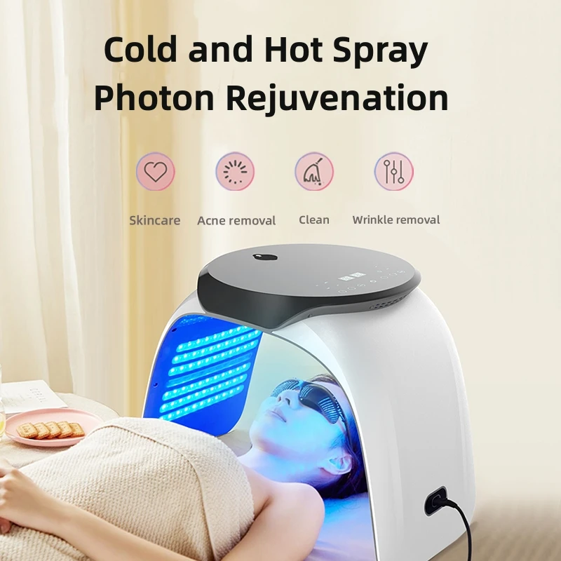 New Arrival color skin care led facial masks nano mist skin rejuvenation pdt led light therapy machine beauty products for spa