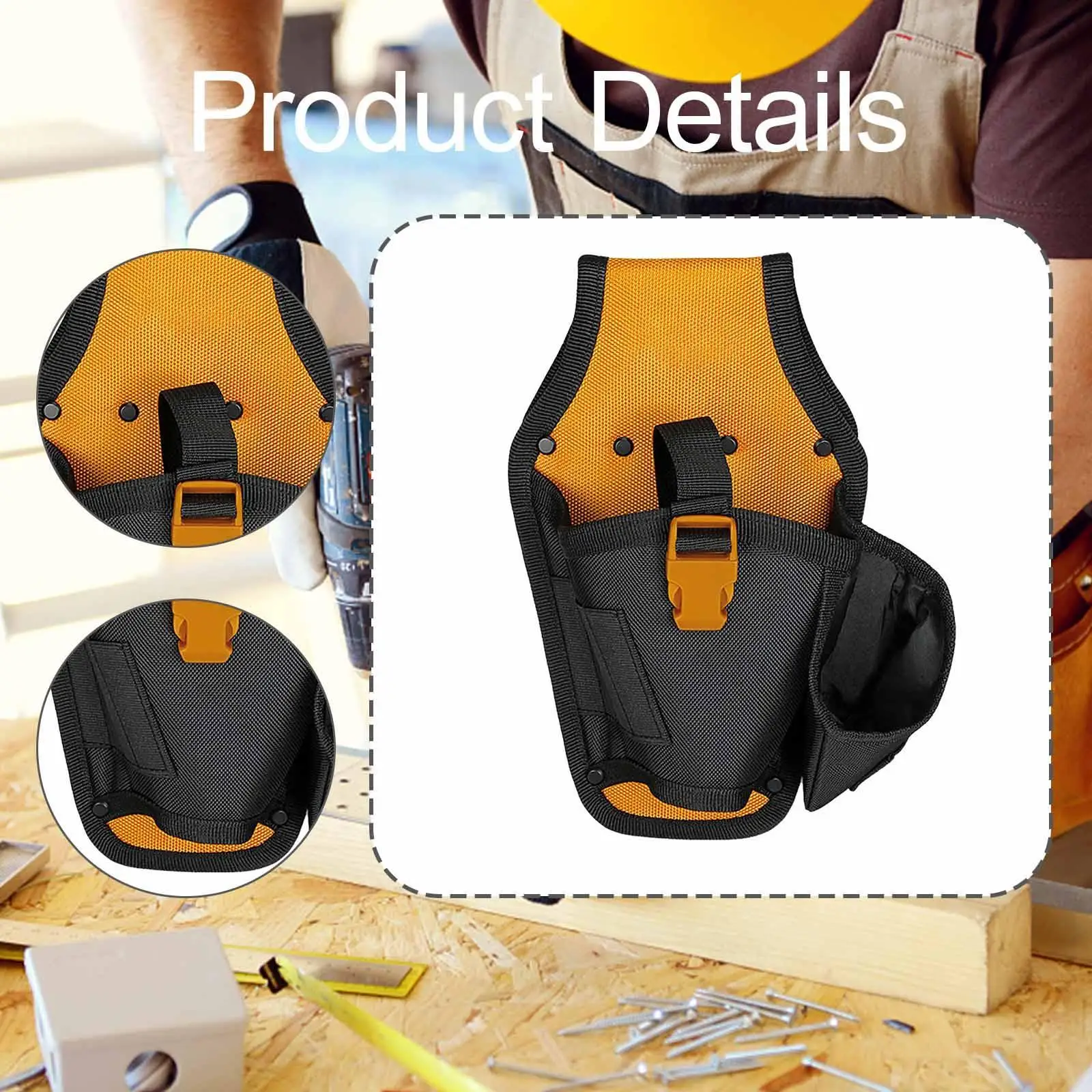 กระเป๋าเครื่องมือเอวกระเป๋าสว่านไฟฟ้าสำหรับช่างสวนซ่อมบำรุงประแจ