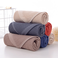 Cotton Dishcloth Honeycomb Towel Ultra Soft Absorbent Hand Towel Household Cleaning Cloth Wash Cloth Kitchen Accessories