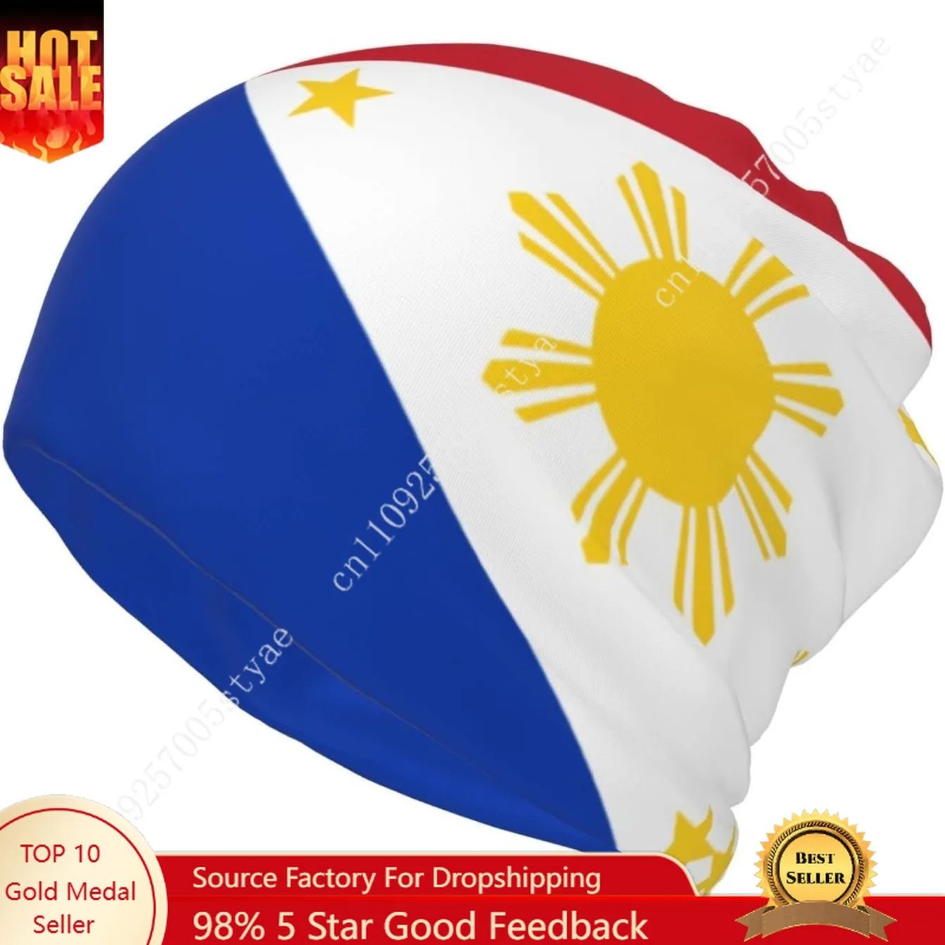 

Philippines Filipino Flag Beanie Hat Women Knit Hats Warm Winter Caps Cuffed Beanies Fashion Ski Hats Headwear Head Wrap Cap