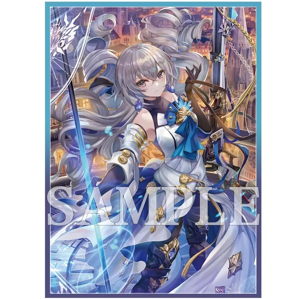 

60PCS 67x92mm Holographic Card Sleeves Standard Size Anime Card Sleeves Bronya Rand TCG Board Game for MTG/PKM