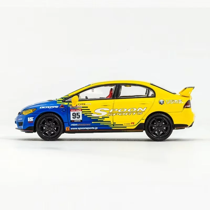 الظل/DCT 1:64 مقياس Type-R FD2 محاكاة سبيكة سيارة نموذج حلية تذكارية عرض مجموعة هواية هدية #4