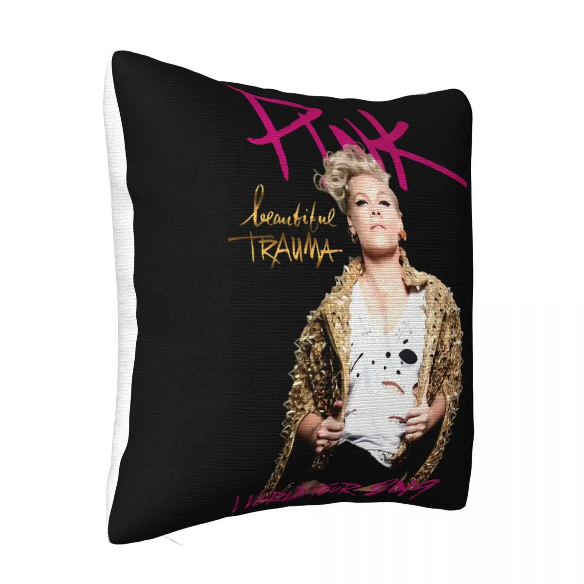 P Nk Pink Beautiful Trauma World Tour Merch 2019 Music Oscar Winner Pop Spring Present Selling Music Pillow Case