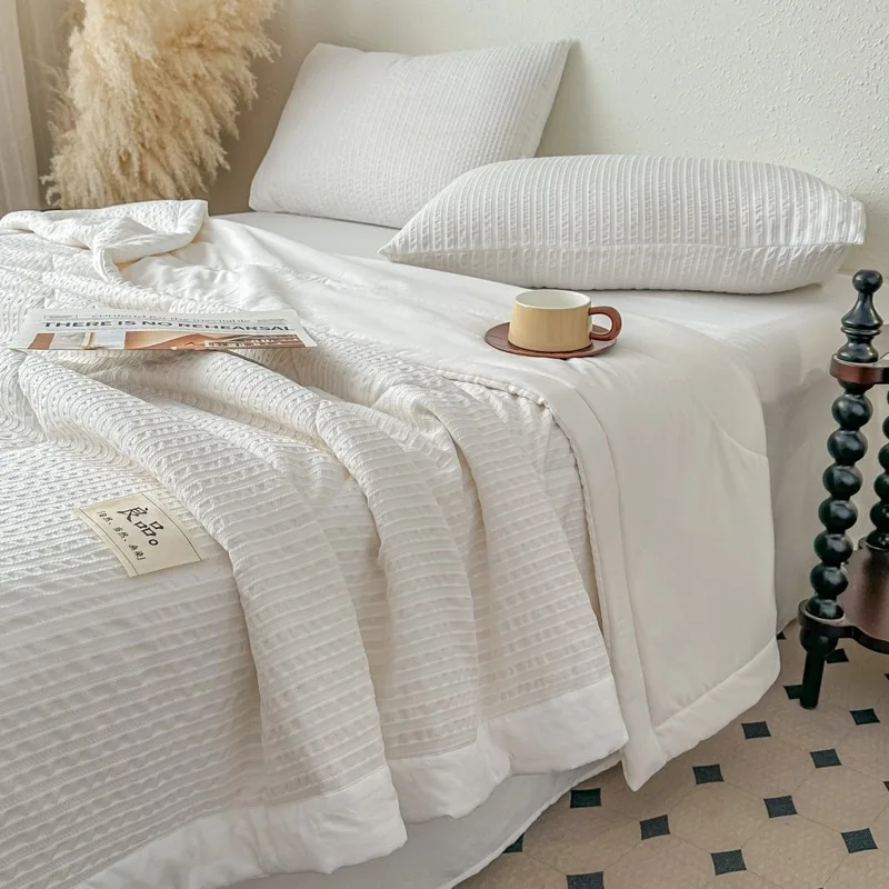 

2026 New Style Color - Stripe Woven 100% Cotton Summer Quilt Air - Conditioned Quilt with Comfortable and Breathable Features