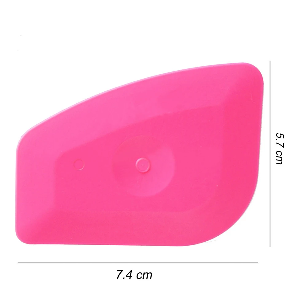 9pcs Multilateral Soft Blue Hard Pink Squeegee Vinyl Label Scraper Tool for Auto Sticker Decal Screen Printing Sign Making Craft