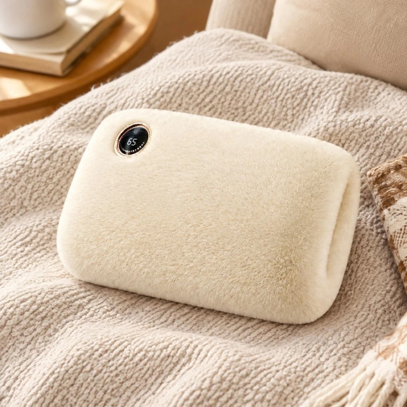 Electric Hand Warmer Bag with 3 Heat Setting, USB-Powered No-Fill Design for Warm Hands at Homes or Your Desk B03E
