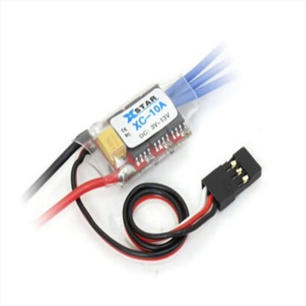 

XC-10A RC Hobby Mini-q Mini-z Автомобильный бесщеточный ESC 10A 1-2S 8g Контроллер скорости Двусторонние режимы тормоза вперед и назад