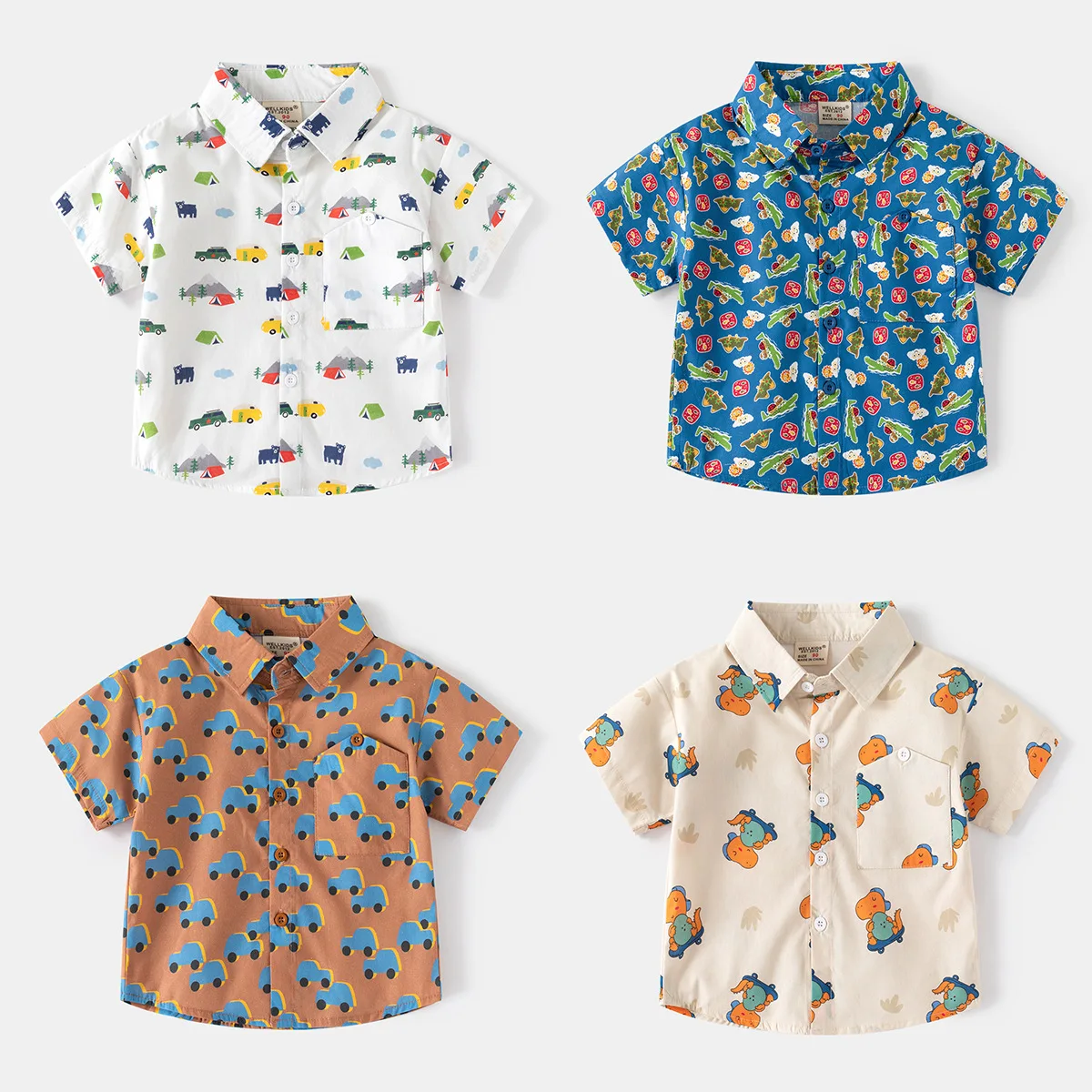 Boys' printed shirt 2025 summe - Baby Clothing Korea recension och pris