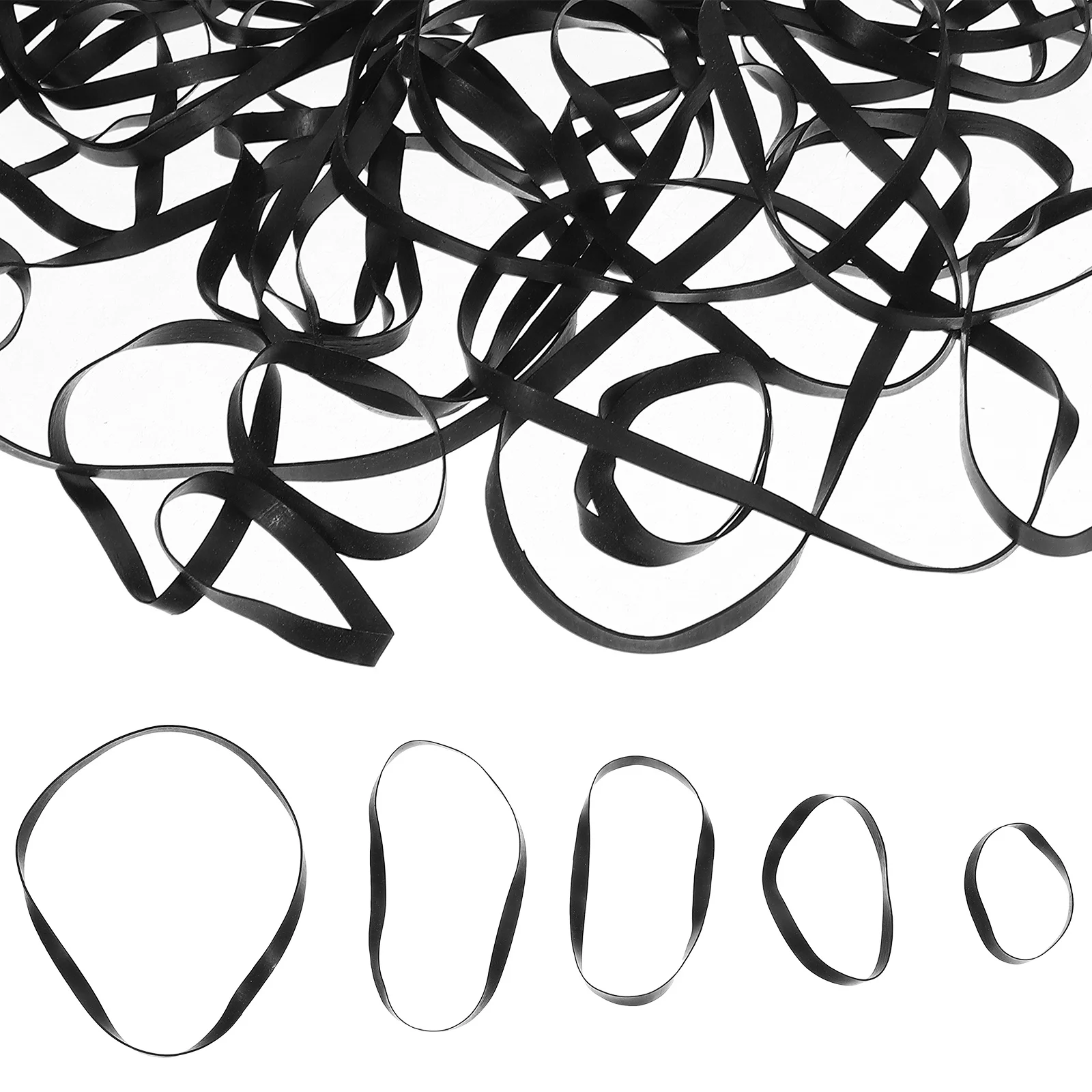 

100Pcs Thick Rubber Bands Heavy Duty Wide Elastic Bands for Bundling Hair Craft Tools Packaging Sealing Household Outdoor