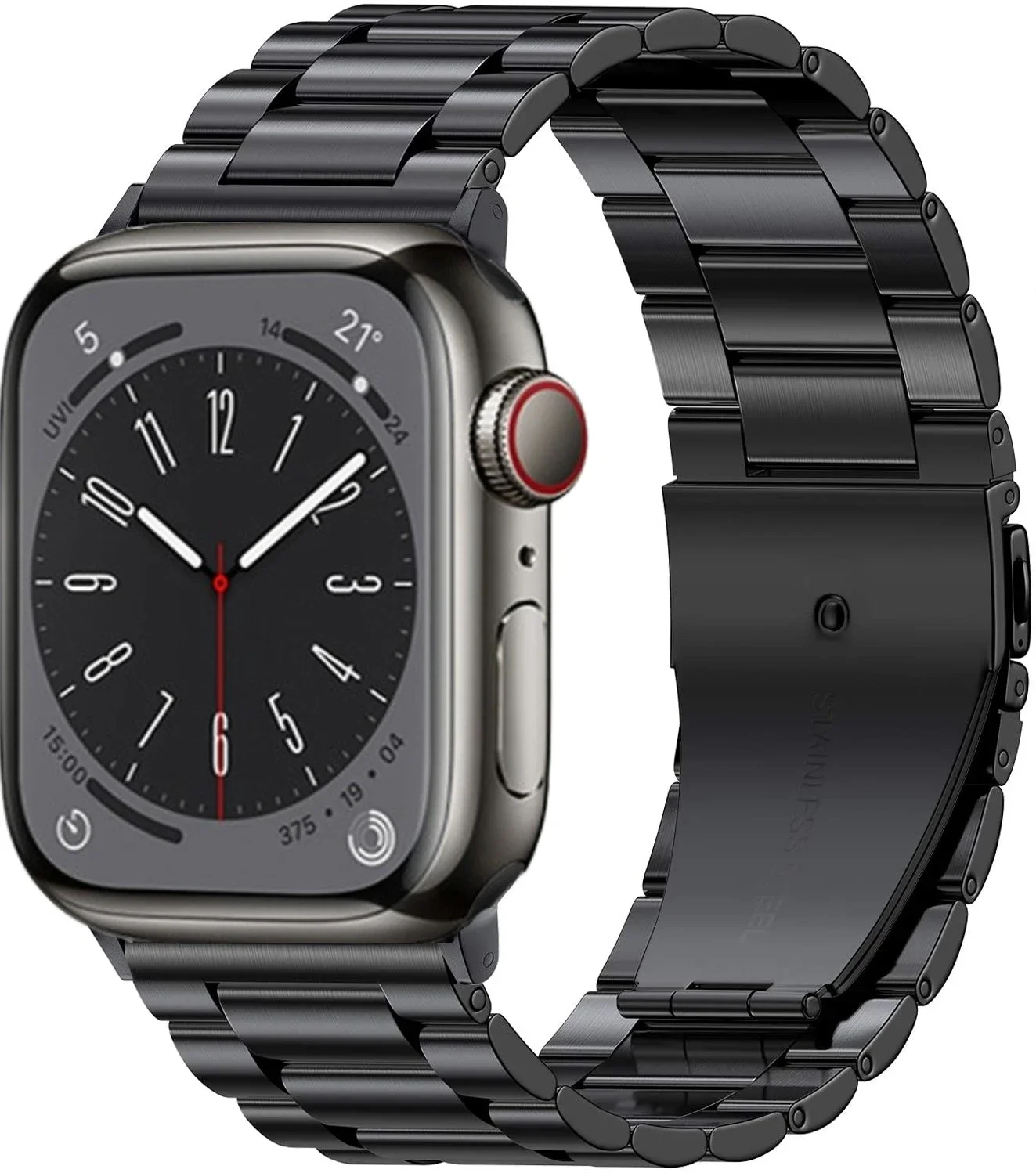 สายโลหะสําหรับ Apple Watch Ultra 49 มม.10 46 มม.42 มม.9 8 7 45 มม.41 มม.สร้อยข้อมือสแตนเลสสําหรับ iWatch 6 5 4 SE 44 มม.40 มม.เข็มขัด