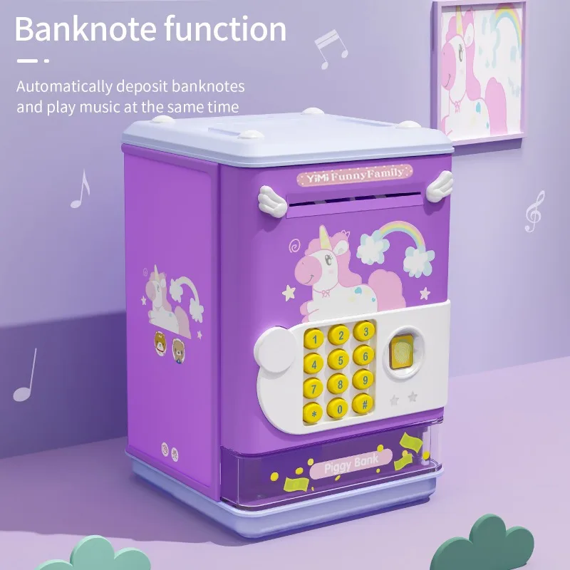 Iko-Tirelire Électronique à Empreintes Digitales avec Musique pour Garçon et Fille, Cadeau d'Anniversaire pour Enfant en Bas Âge, Nairobi, Orn, KrasnoBear
