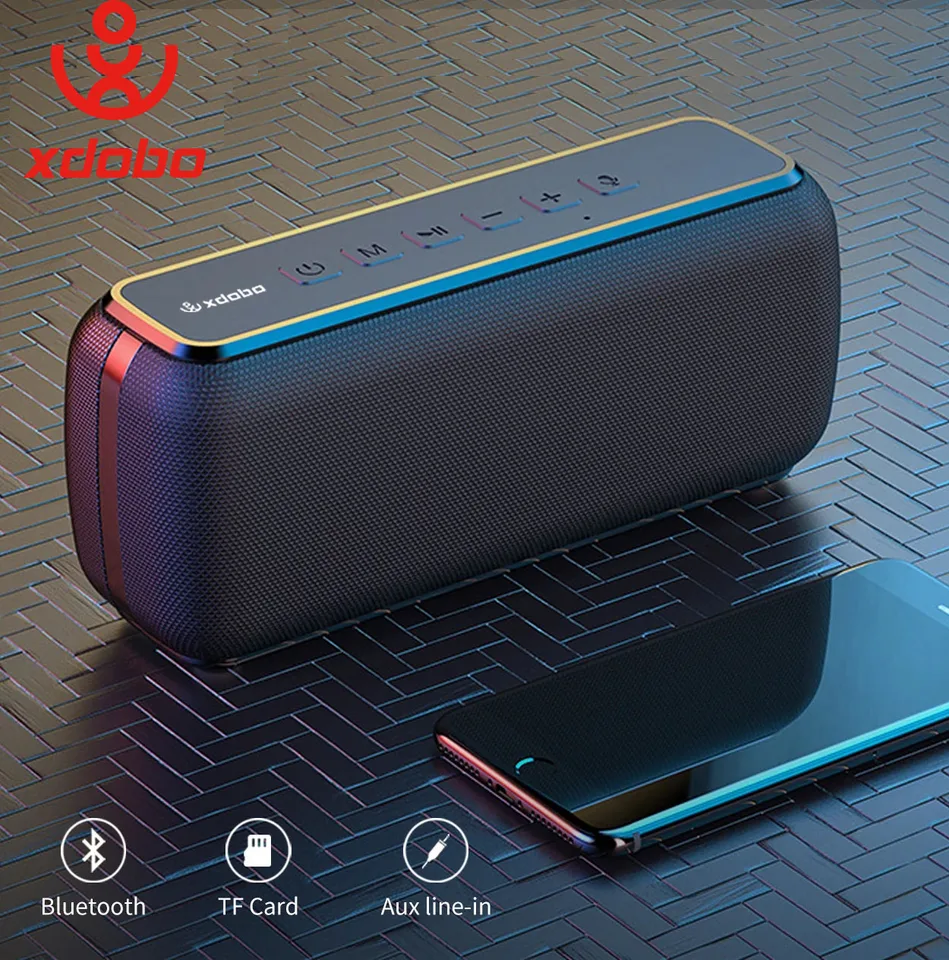 XDOBO X8 60W ポータブル屋外スピーカー Bluetooth ワイヤレス低音サブ