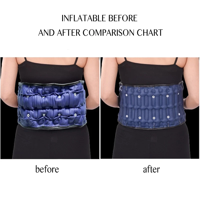 Inflatable Waist Brace Waist Fixed Belt Traction Belt Suitable Lumbar Support Belt Spine Air Traction Device Back Decompression