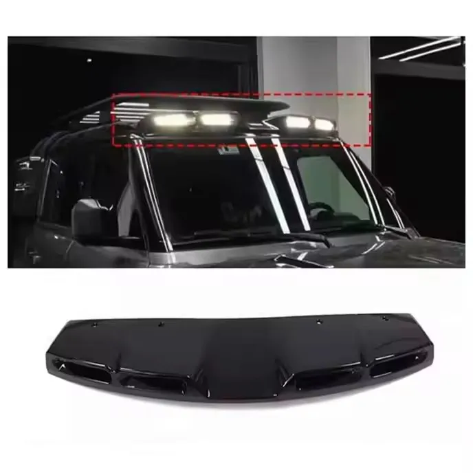 

Glossy Black Top Light Luggage Rack Off-road Adventure Light Suitable for Defender 2020-2025 Roof Light Exterior Kit