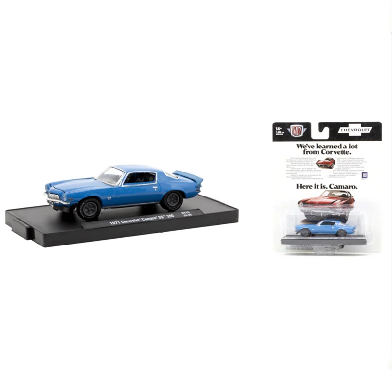 

M2 Machines 1:64 Scale Diecast Alloy 1971 Chevrolet Camaro SS 350 Toys Cars Model Classics Adult Gifts Souvenir Static Display