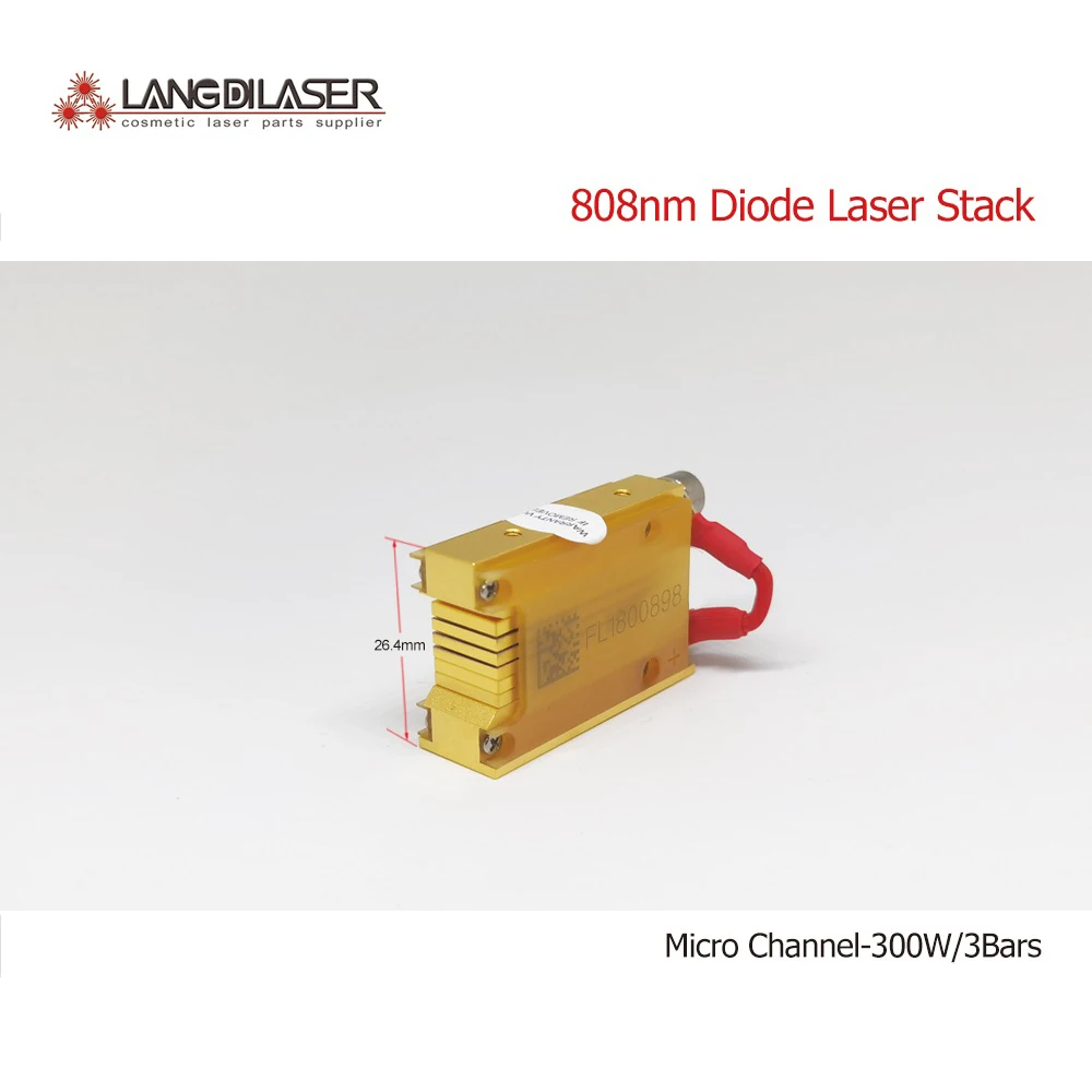 Focus-Light-Micro-Channel-Diode-Laser-Stack For KONKON 808FH-03+ / Power 300W / Warranty more than 10,000,000 times or 13 month