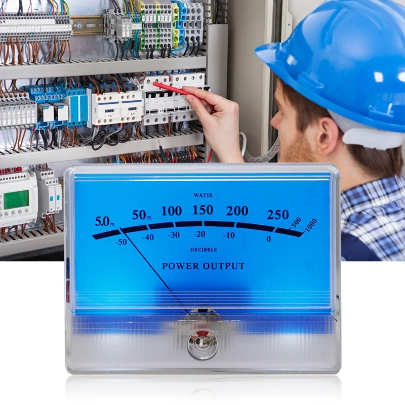 TN90A Pointer VU Meter High-Precision Digital Power Meter Head Level Indicator Audio Spectrum for Speaker Amplifier