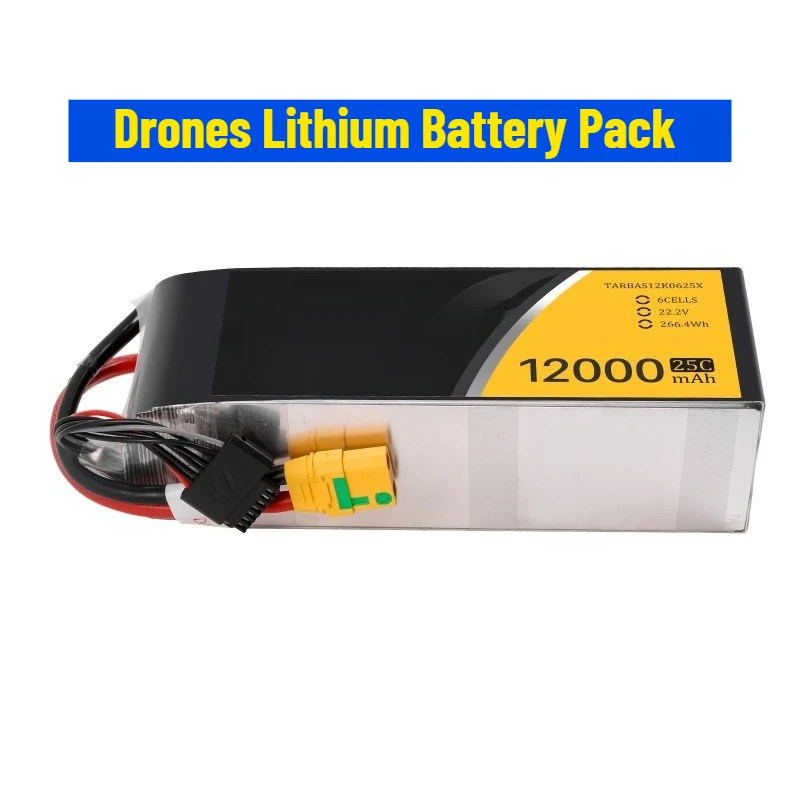 

12000mAh High Capacity Drones Lithium Battery Pack
