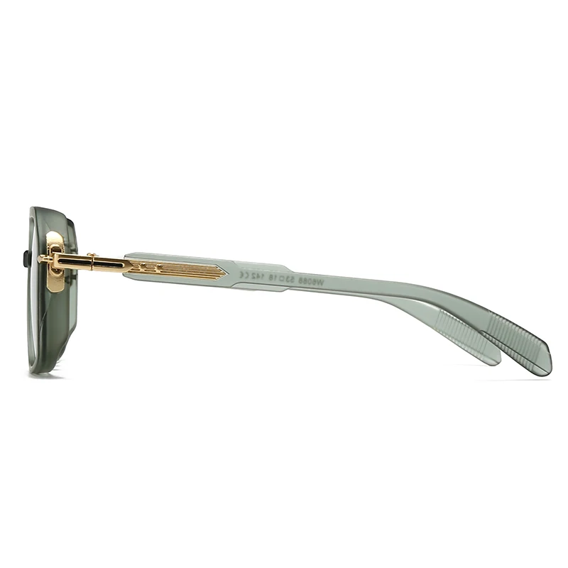 6088European and American Male Aviator Glasses Retro Sunglasses Square Frame Sunglasses Cross-Border Spot Metal Leg Decoration
