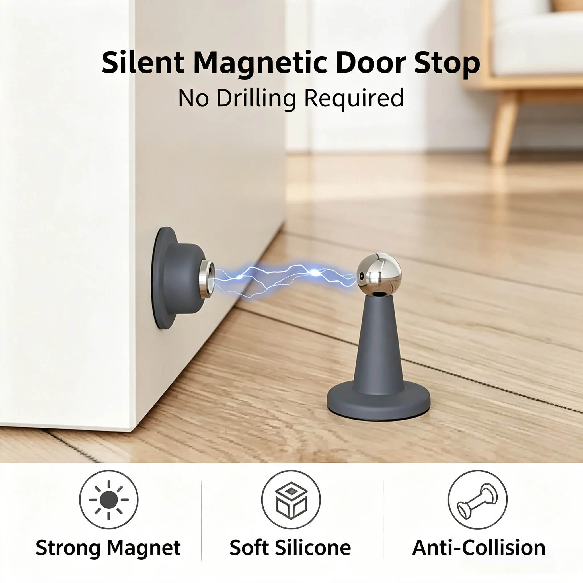Magnetic Drill Press - New Silicone Magnetic Door Stopper No