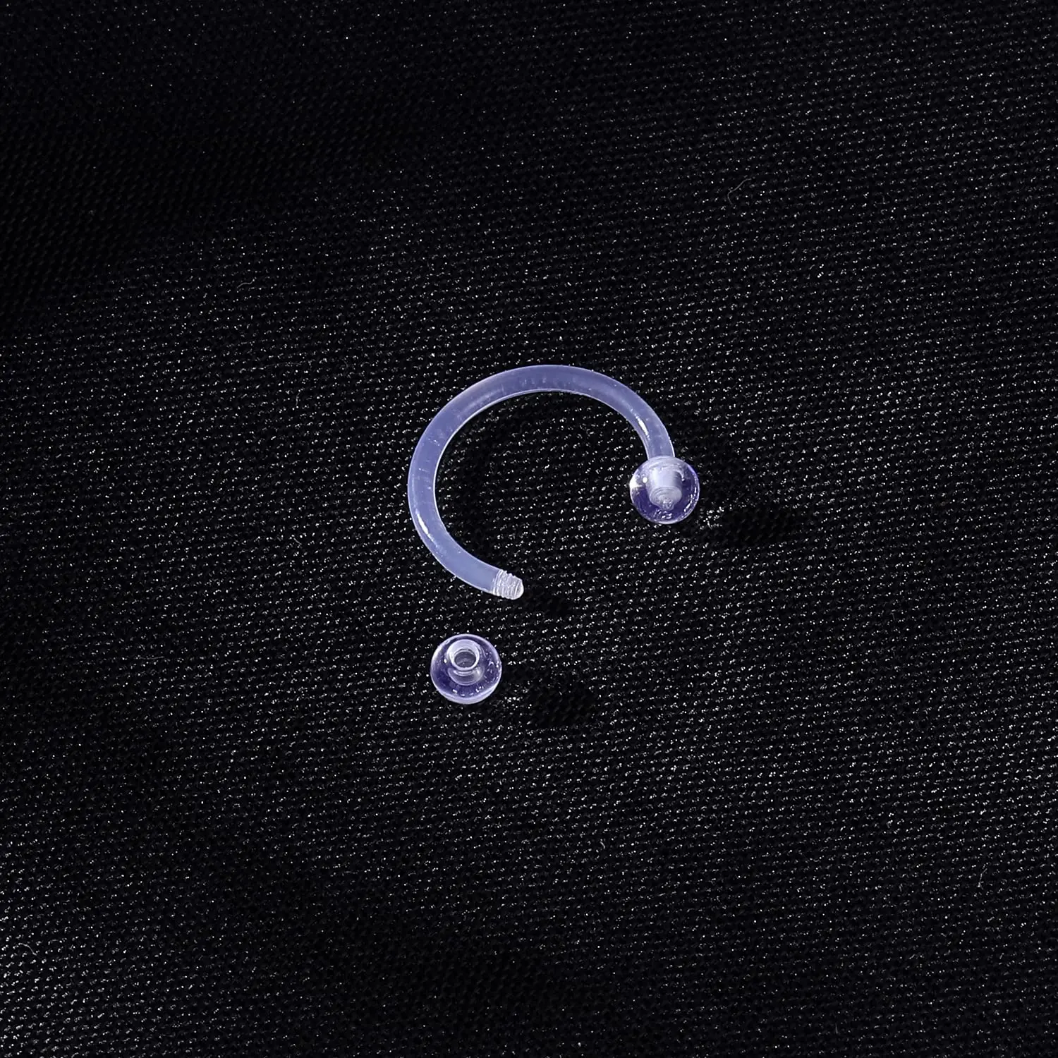 33pcs 16G 14G 20G Clear Piercing Retainers Flexible Bioflex Clear Plastic Tongue Belly Button Lip Nose Industrial Ring Cartilage