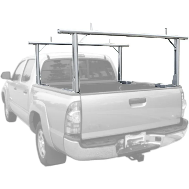 Multi-function Towing Products Universal Aluminum Truck Rack - 400 Lb Capacity Adjustable Cargo Bumper Effortless Installation