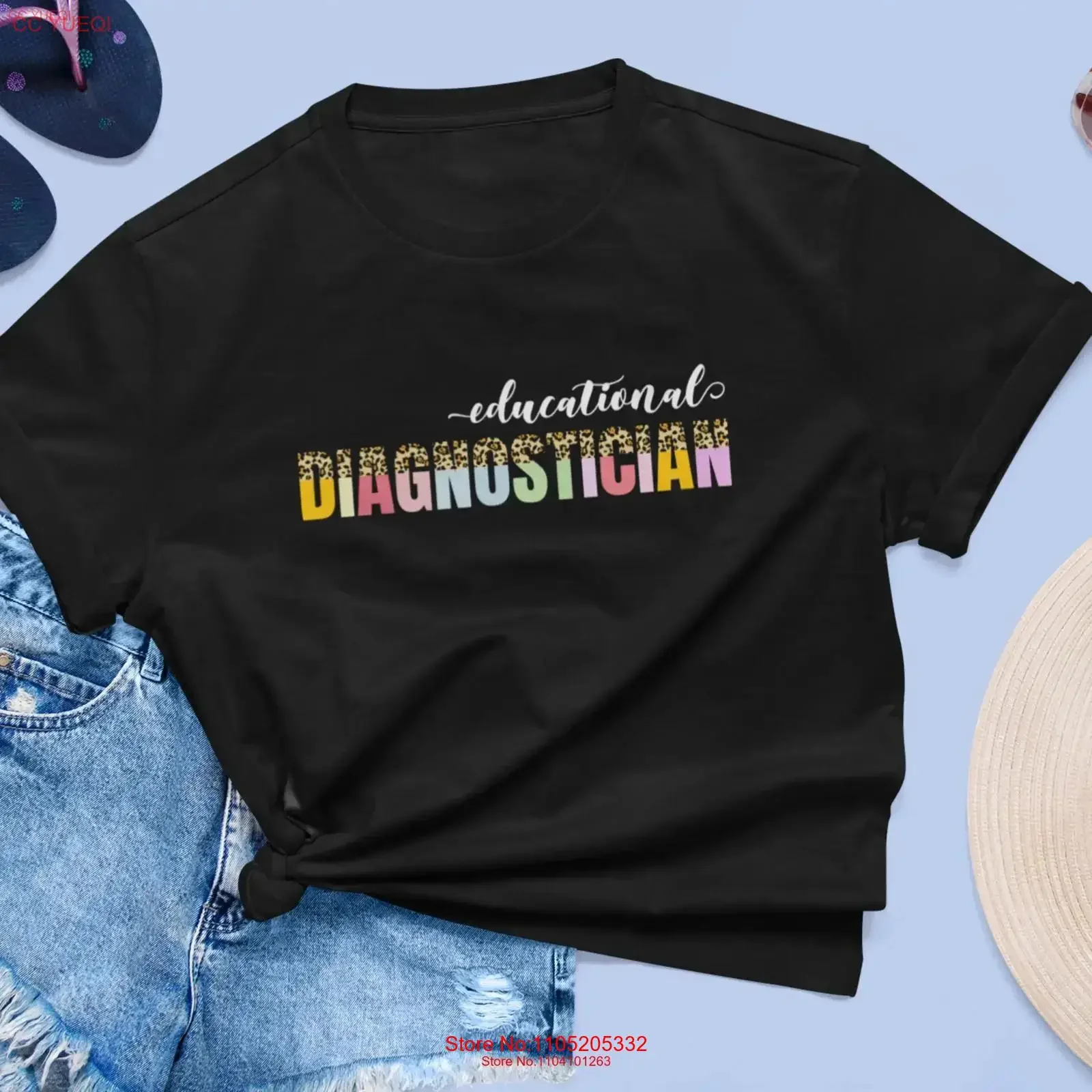 

Educational Diagnostician T Shirt Diag vintage Washed graphic Breathable Slightly Versatile Top For Everyday Wear fashion