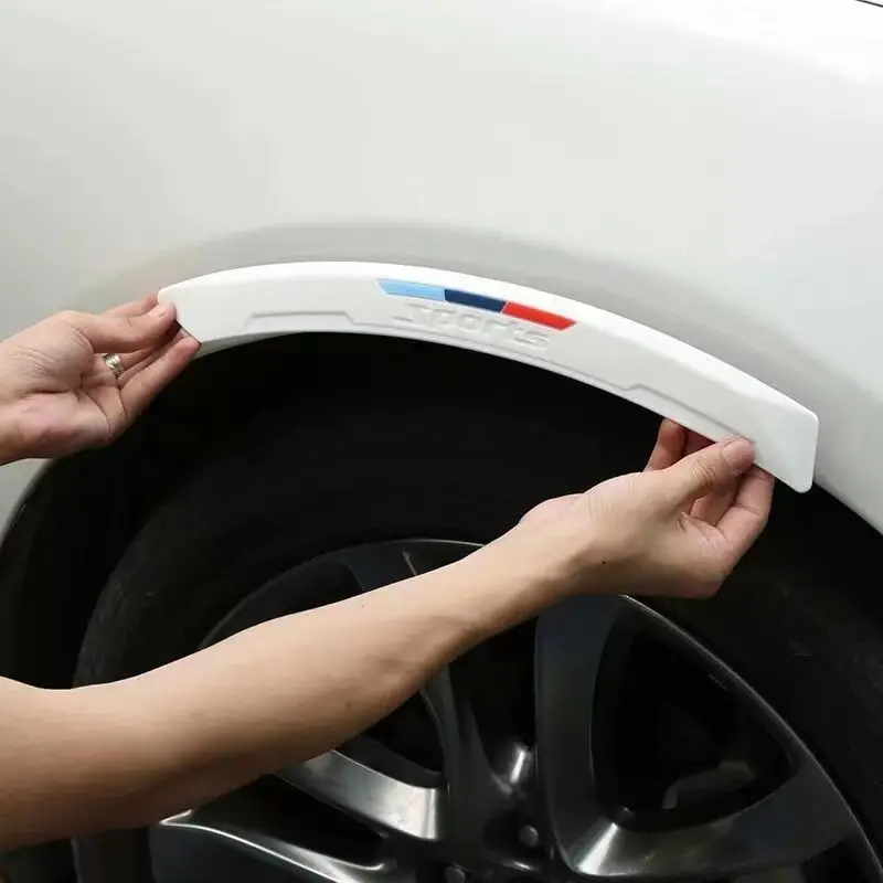 Car Guards Arch Wheel Eyebrow Black White Fender Flares for Car Protection Automobile Modification Decoration - view 2