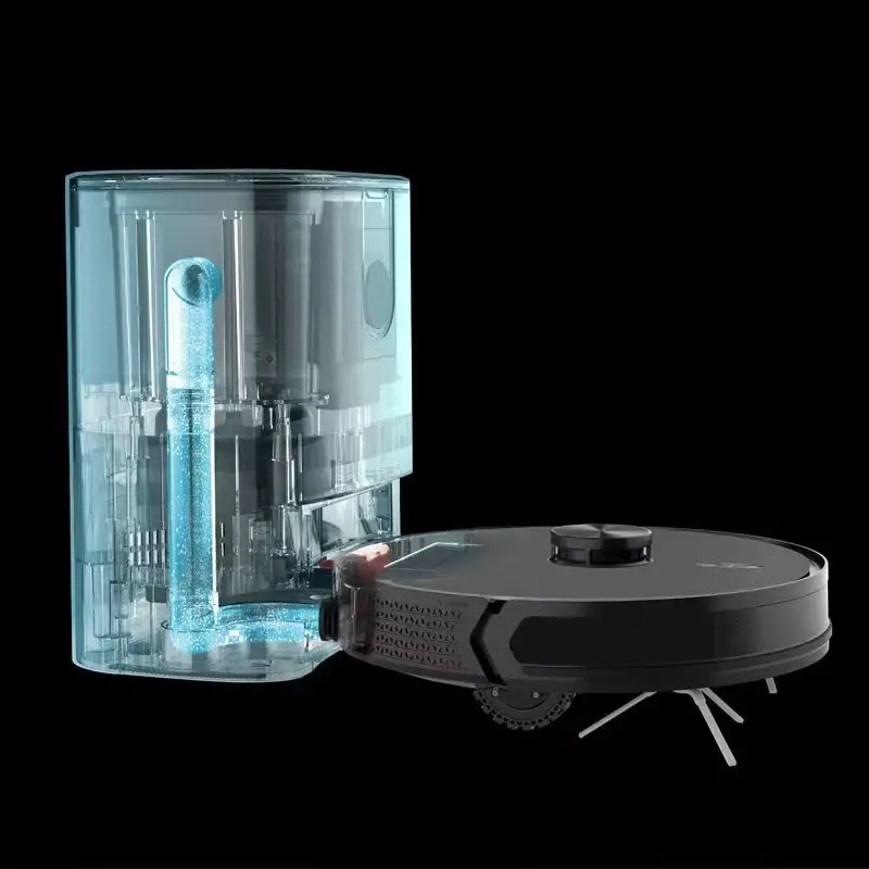 가전 ​​제품 전기 로봇 진공 청소기 걸레 4000Pa 흡입 단단한 바닥 청소 자체 청소 로봇