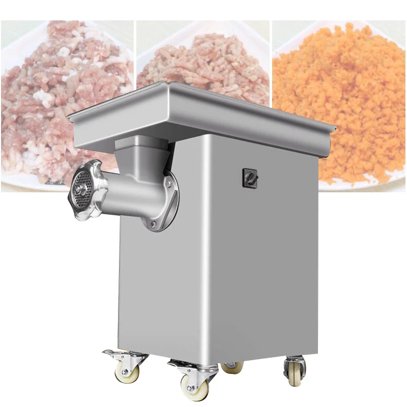 Stainless Steel Meat Grinder Commercial High-Power Multi-Function Powerful Large-Scale Frozen Chicken Rack Meat Grinder