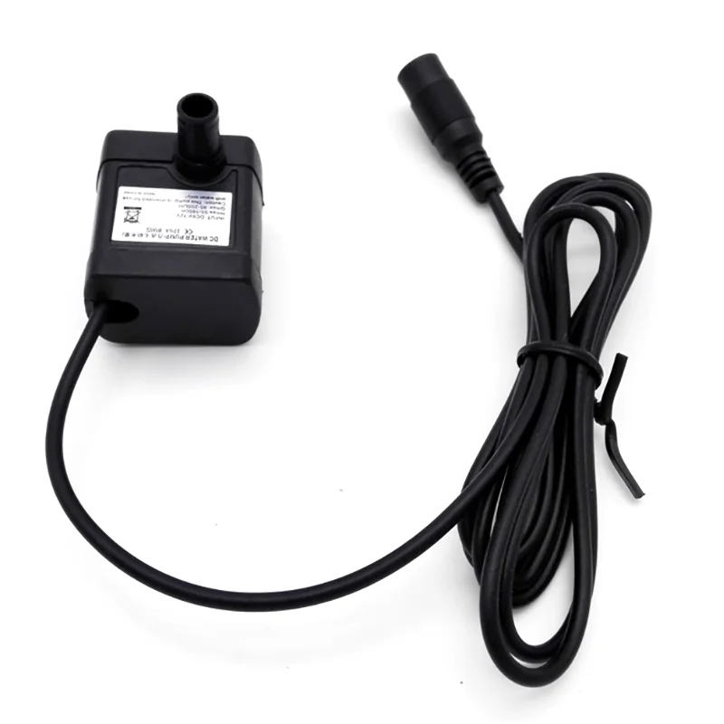 High Quality DC 5~12V 80~200L/h Mute Micro Submersible Adjustable Brushless Water Pump for Aquarium