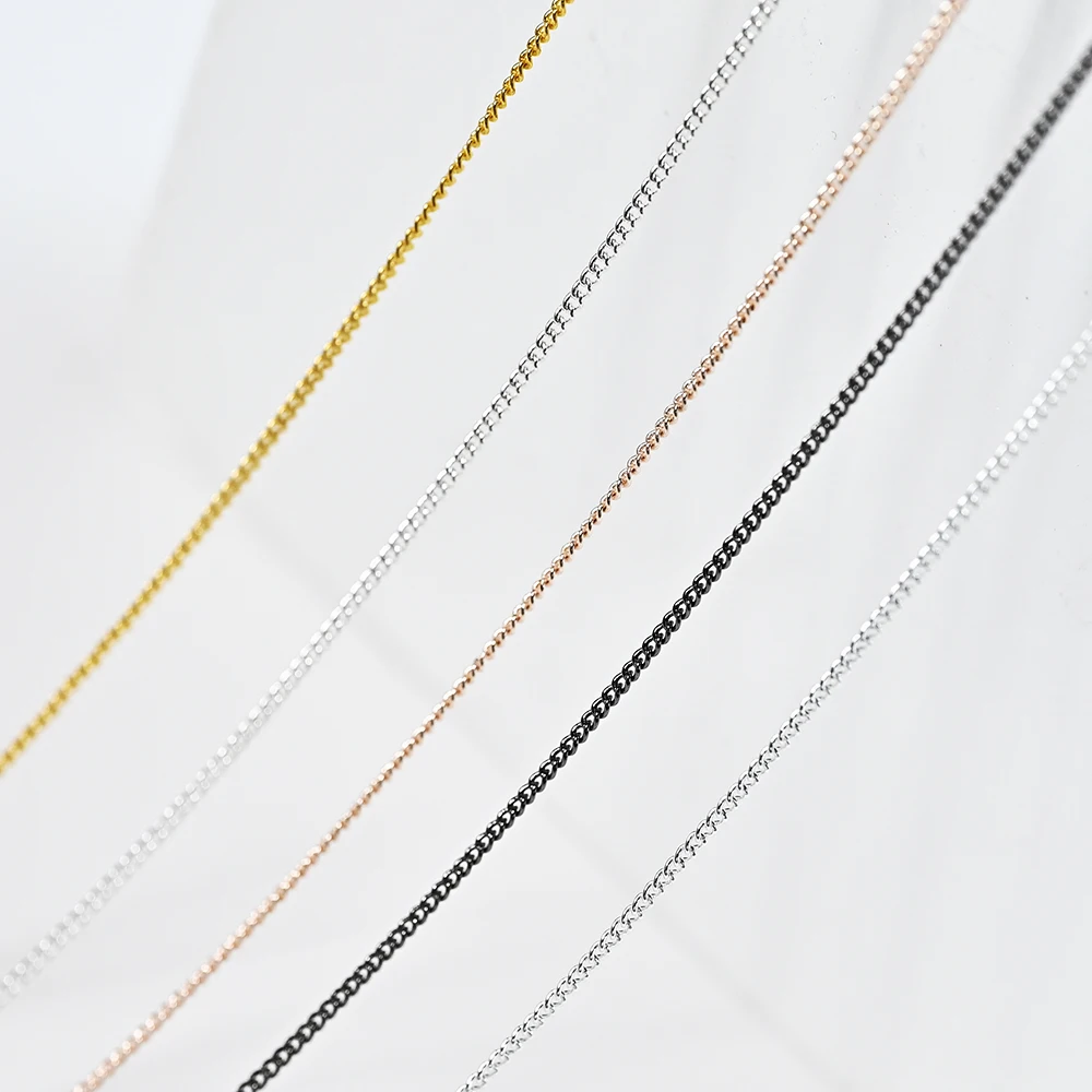 100cm Gold Silver Metal Chains Nail Charms 3D Nail Art Decorations Rose gold/Black Punk Chain Nail Art Rhinestones DIY Jewelry